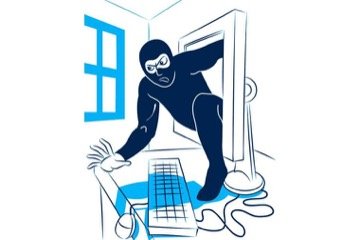 Ilustración de portada de Delincuencia artificial